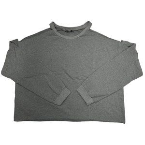 Shein Cold Shoulder Long Sleeve Crop Shirt (2X)